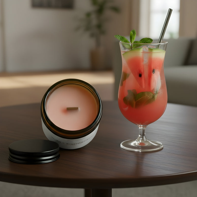 Watermelon Sugar | Juicy Melon + Citrus + Cucumber - Sparkly Candle