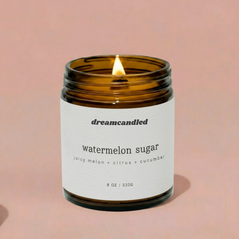 Watermelon Sugar | Juicy Melon + Citrus + Cucumber - Sparkly Candle