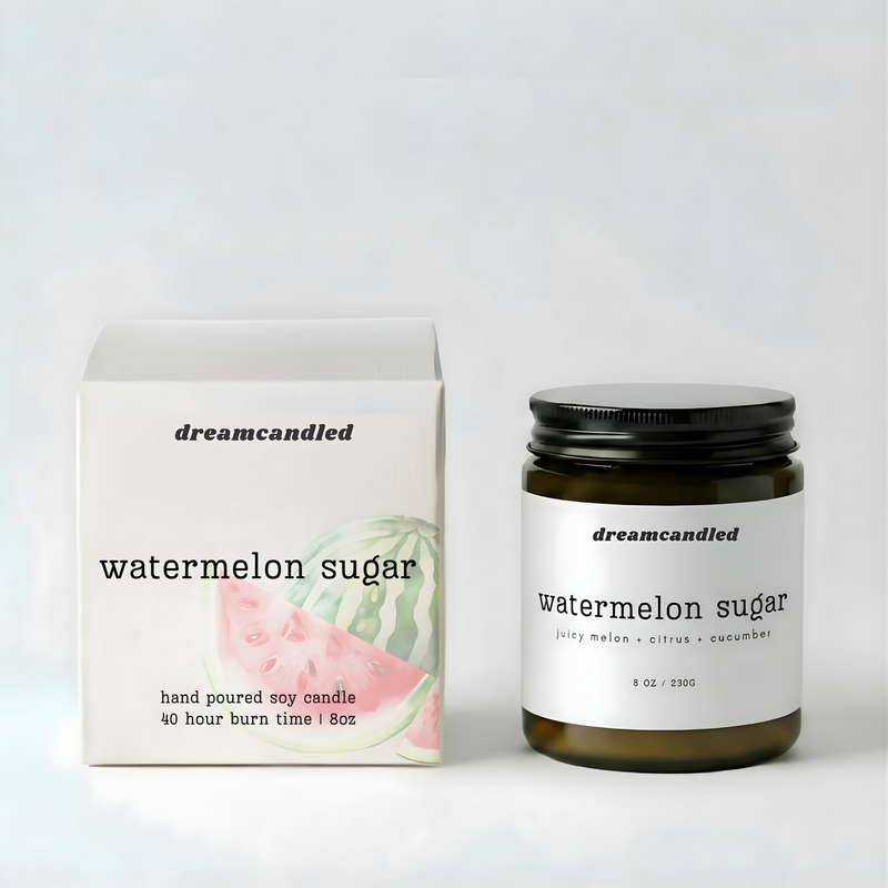 Watermelon Sugar | Juicy Melon + Citrus + Cucumber - Sparkly Candle
