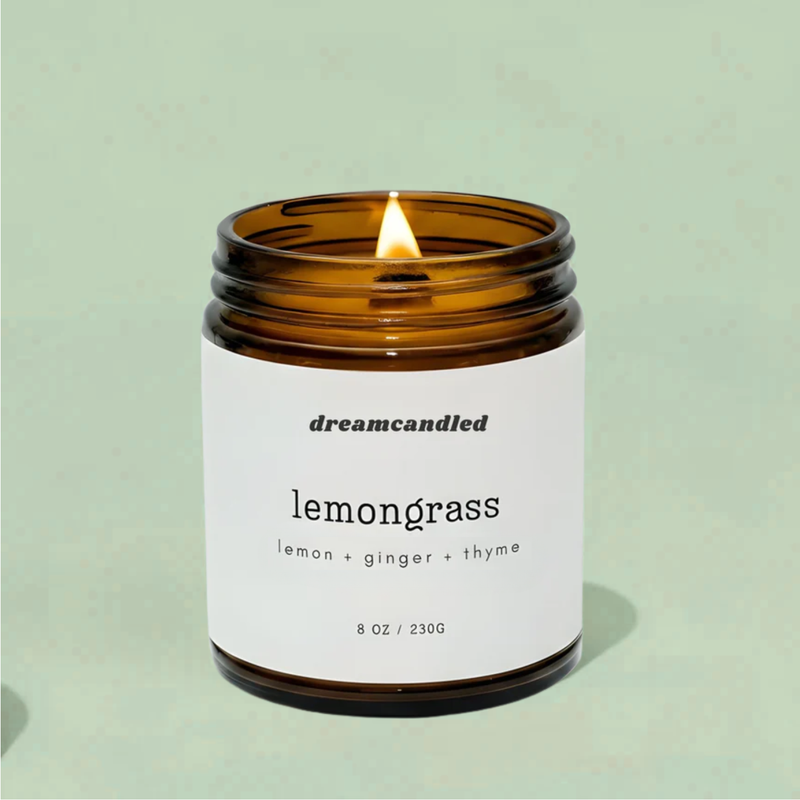 Lemongrass | Lemon + Ginger + Thyme - Sparkly Candle